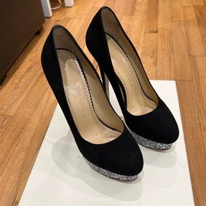 Great condition Charlotte Olympia heels with Swarovski crystals.